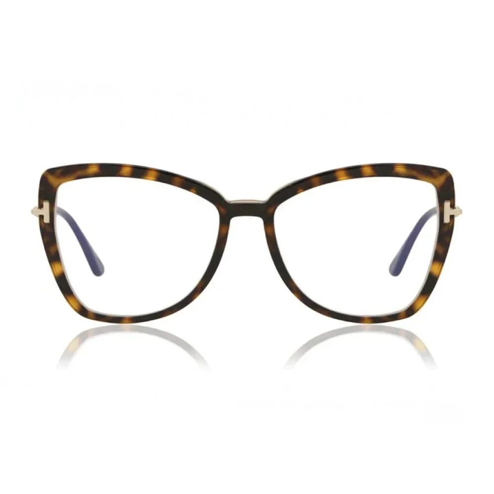 NEW TOM FORD EYEGLASSES HAVANA WOMEN CAT EYE EYEWEAR